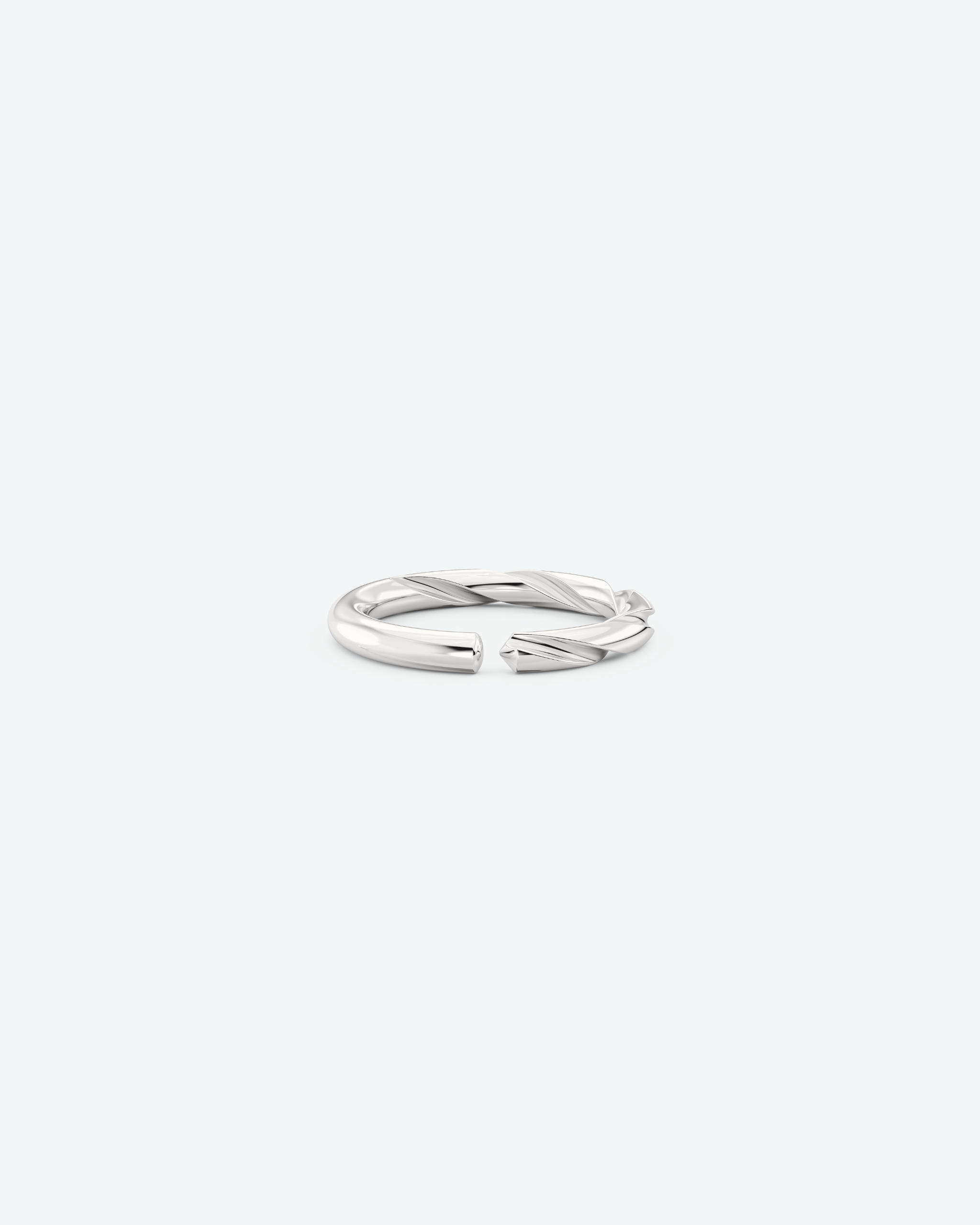 Machina Ring 3mm in White Gold