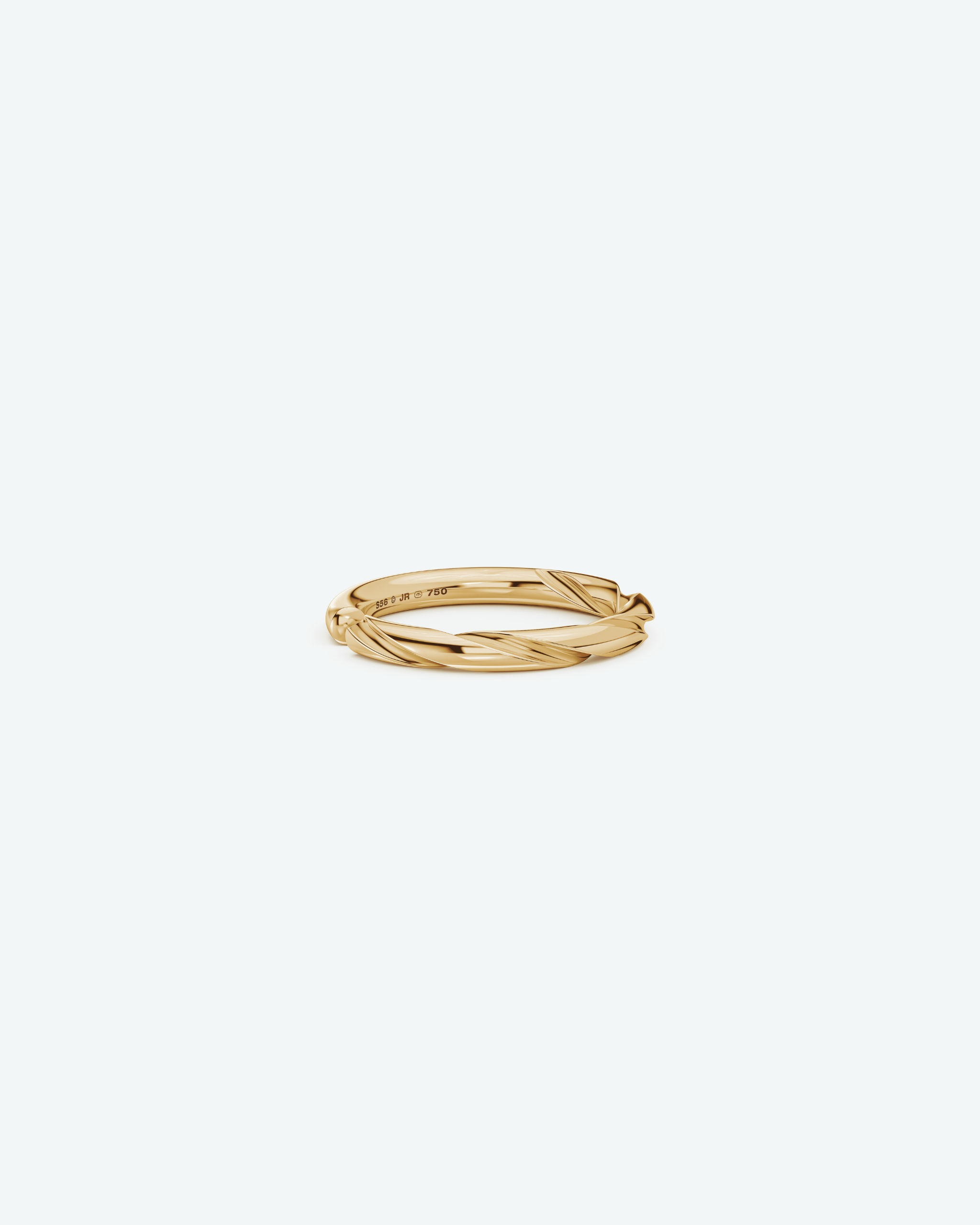 Machina Ring 3mm in Yellow Gold
