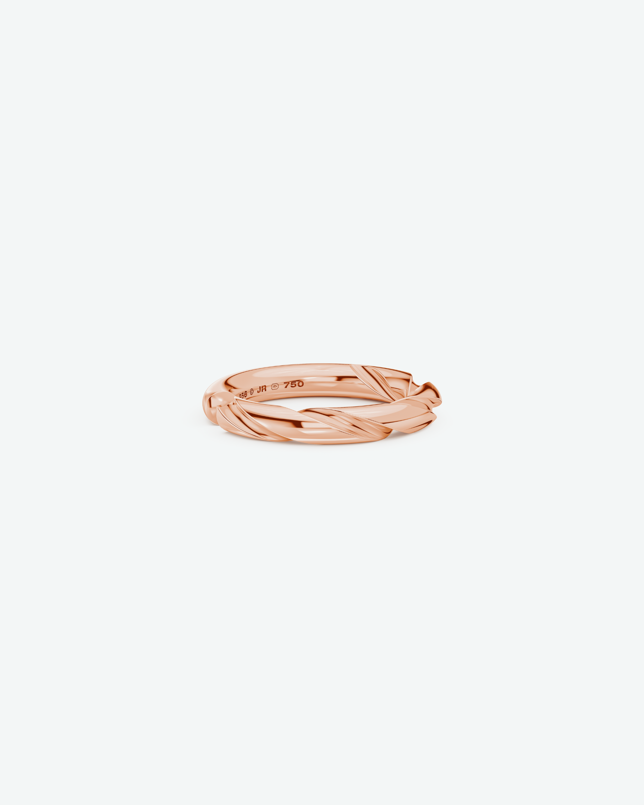 Machina Ring 4mm in Rose Gold