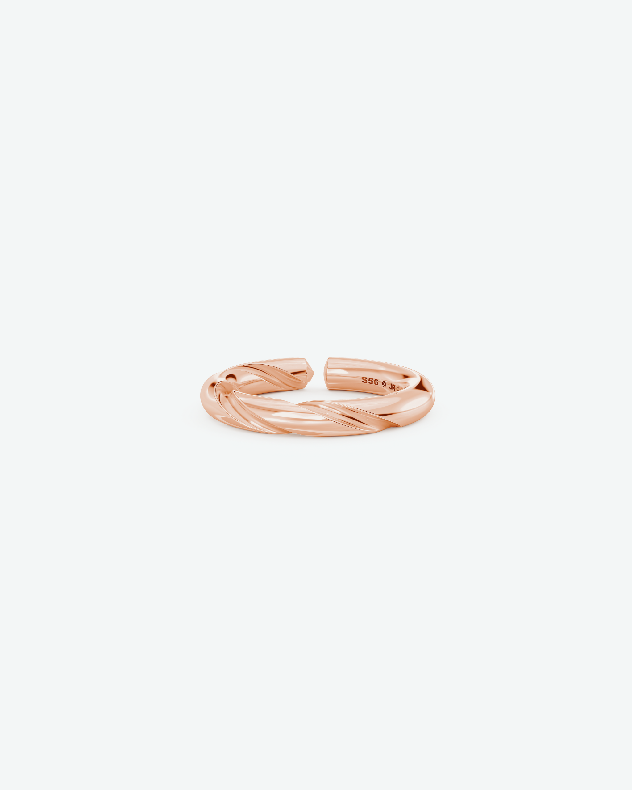 Machina Ring 4mm in Rose Gold