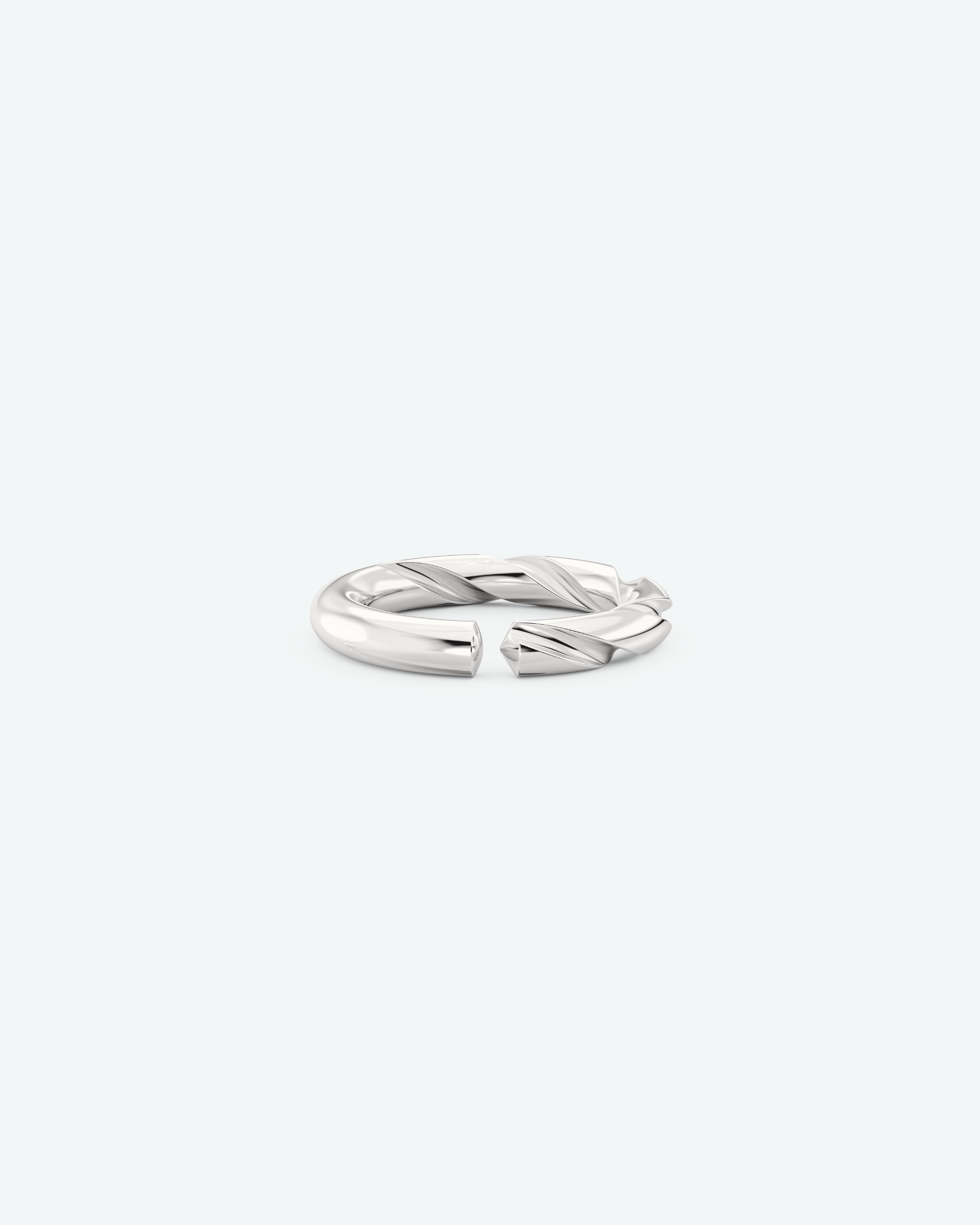 Machina Ring 4mm in White Gold