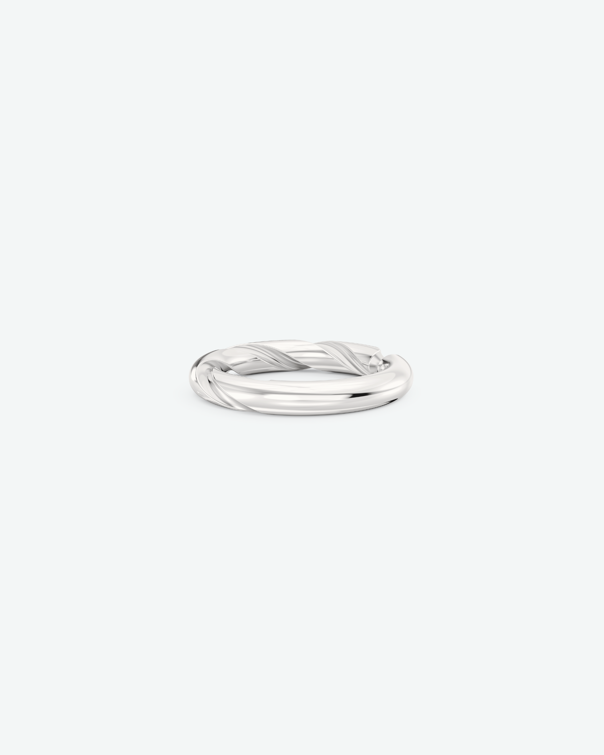 Machina Ring 4mm in White Gold