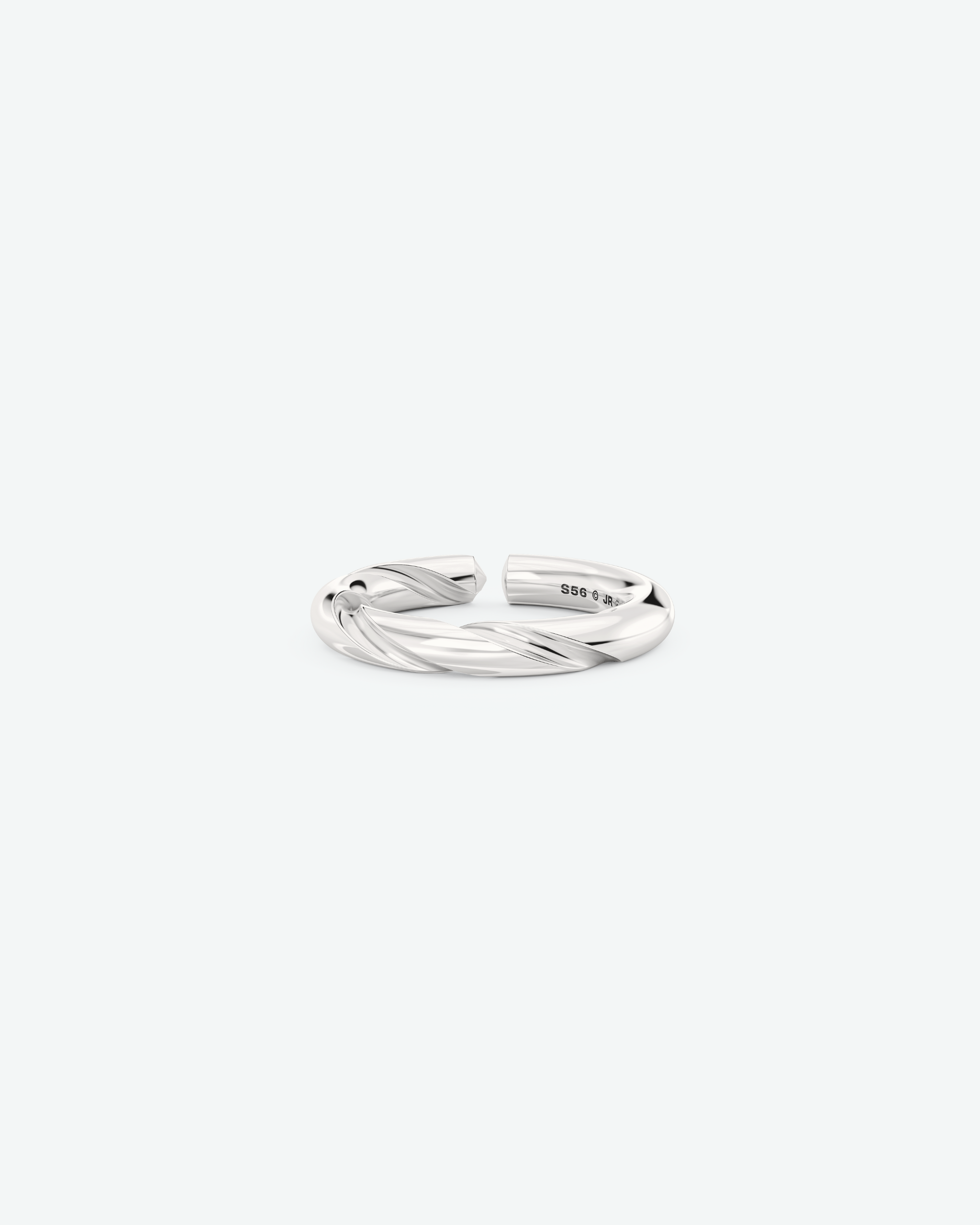 Machina Ring 4mm in White Gold