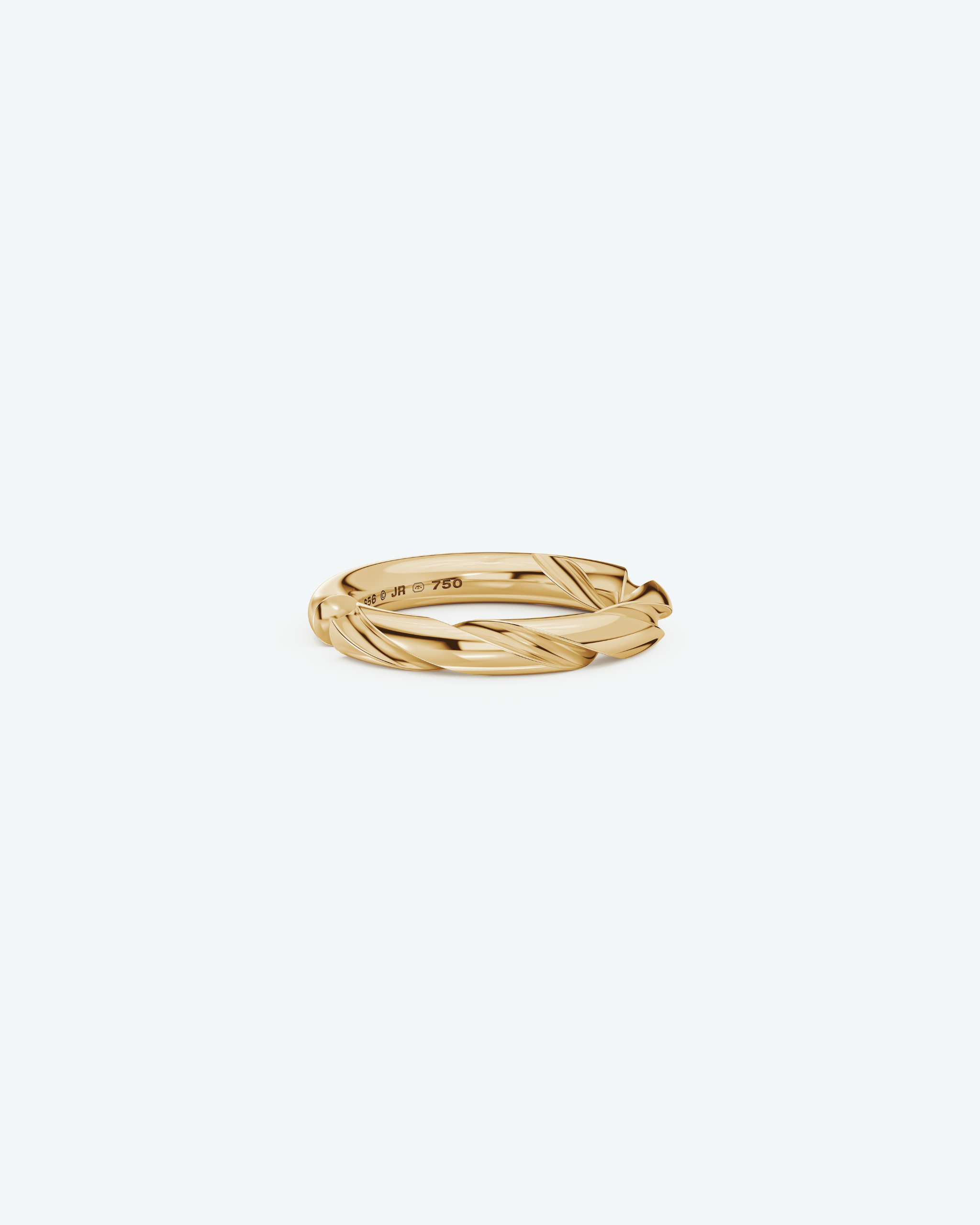 Machina Ring 4mm in Yellow Gold