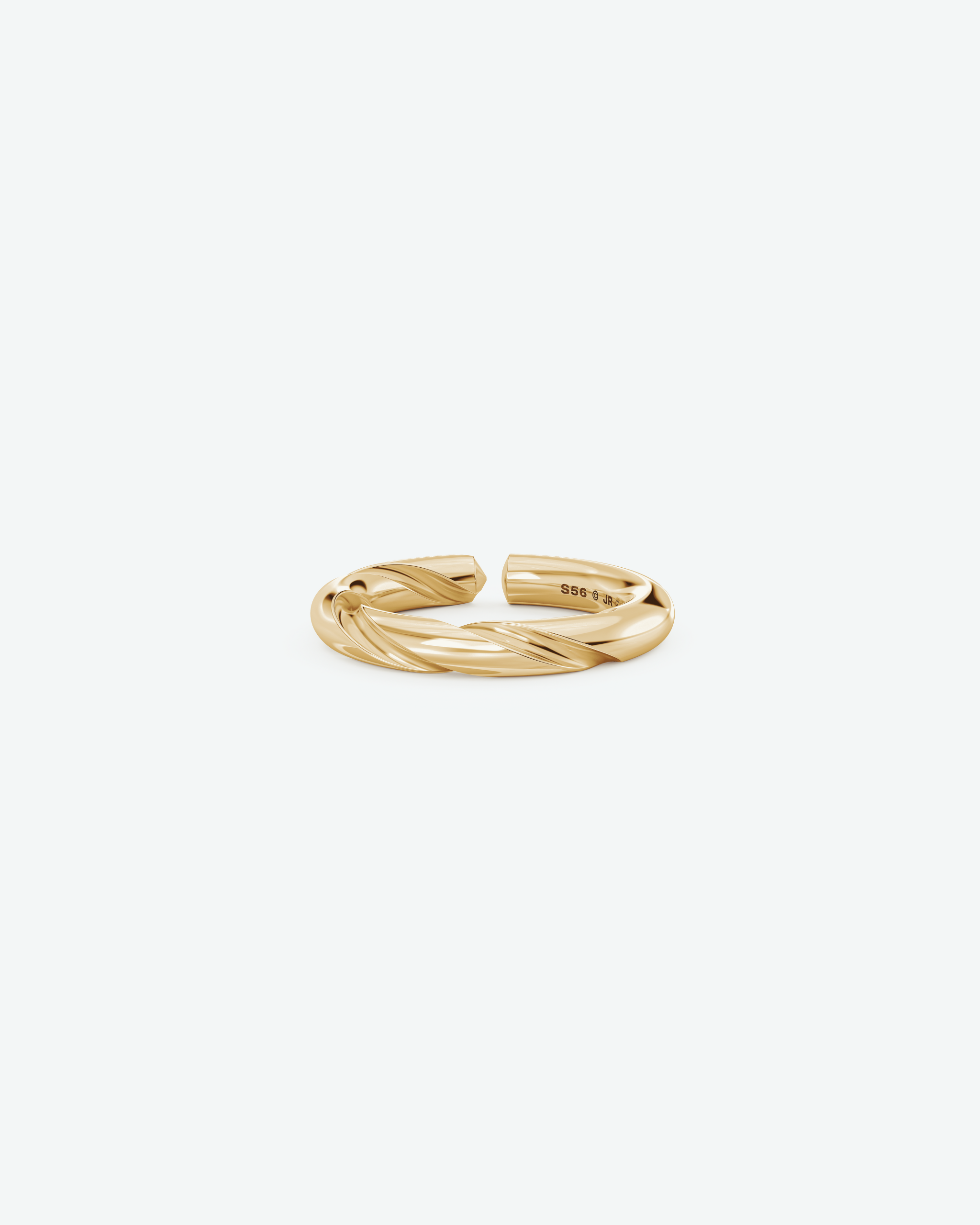 Machina Ring 4mm in Yellow Gold