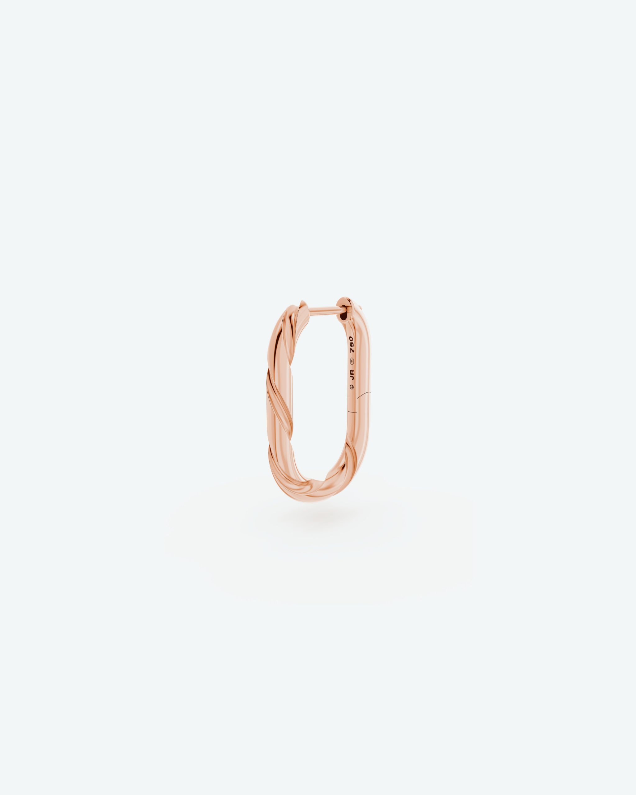 Machina Earring 3mm in Rose Gold