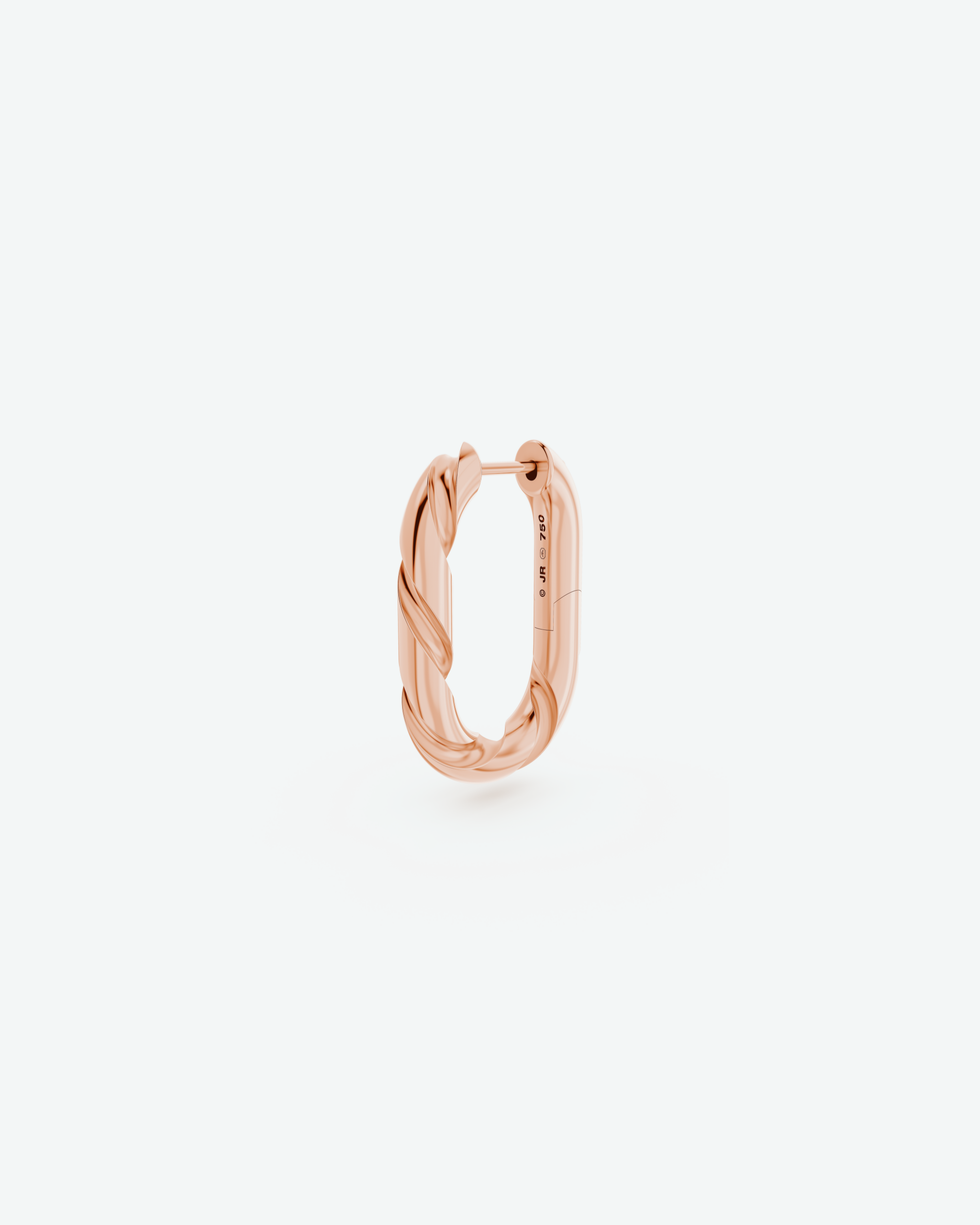 Machina Earring 4mm in Rose Gold
