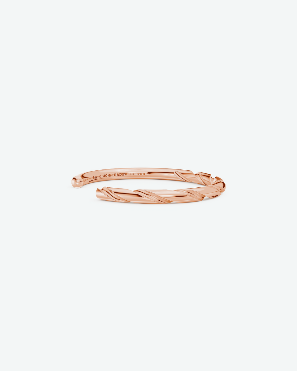 Machina Cuff Bracelet 5mm in Rose Gold – John Rader