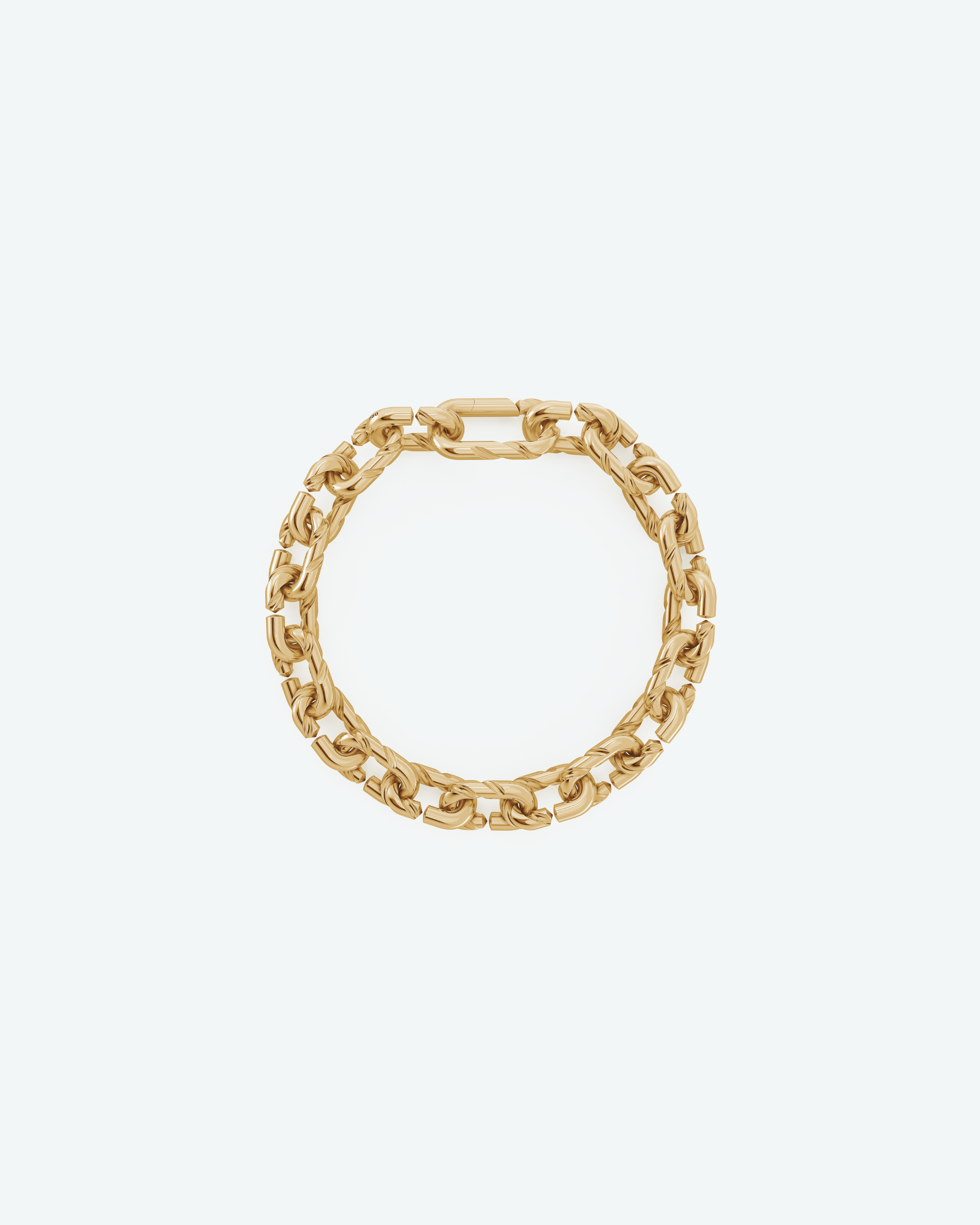 Machina Link Bracelet 3mm in Yellow Gold