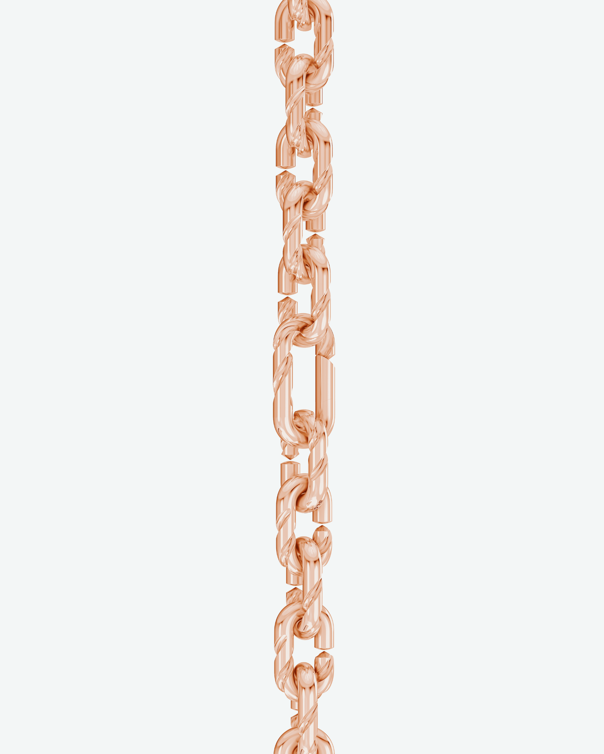 Machina Link Bracelet 4mm in Rose Gold
