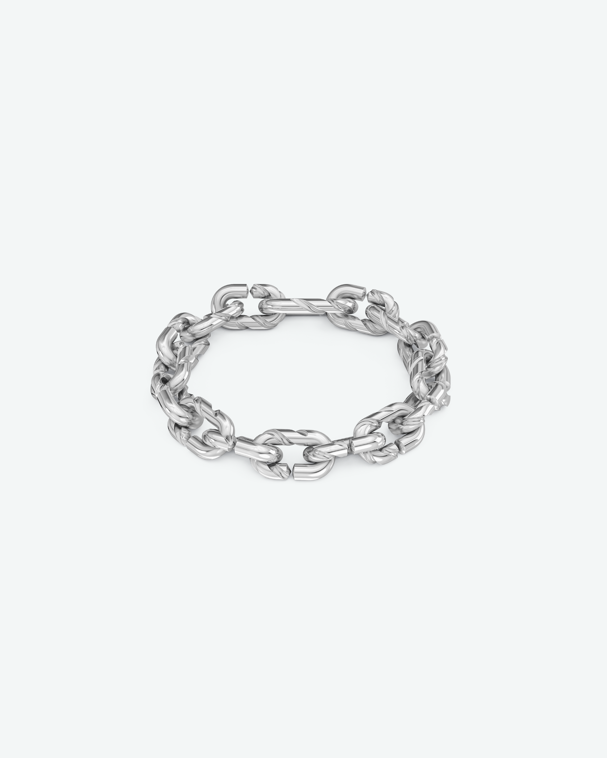 Machina Link Bracelet 4mm in Sterling Silver
