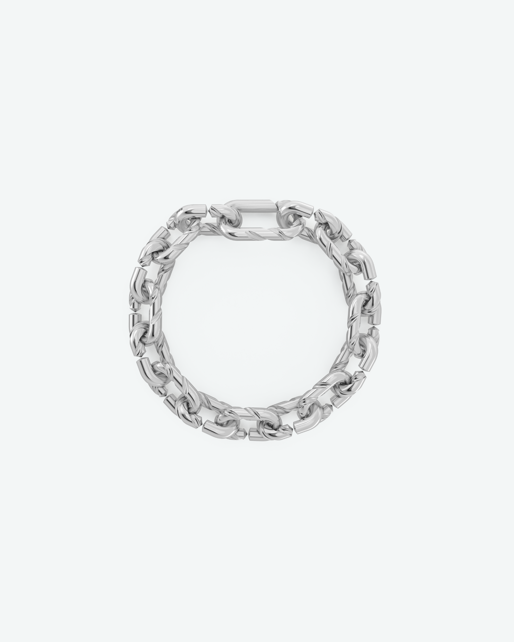 Machina Link Bracelet 4mm in Sterling Silver