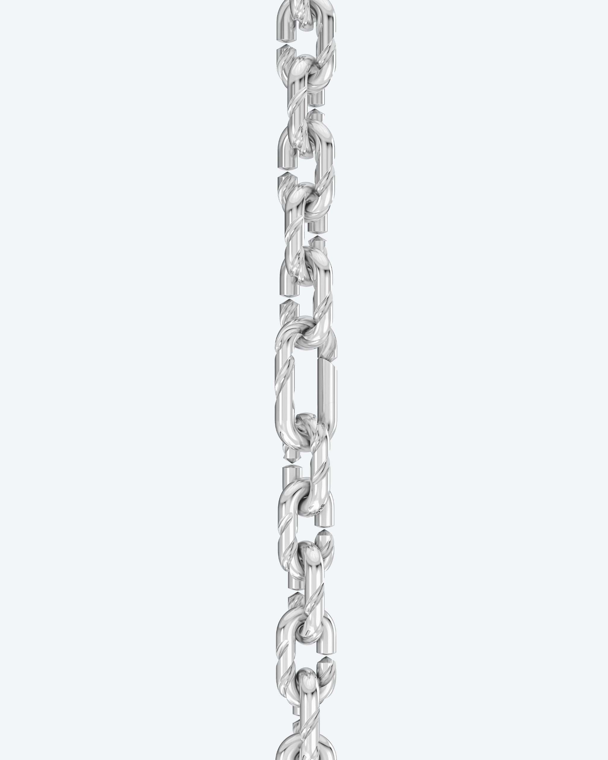 Machina Link Bracelet 4mm in Sterling Silver