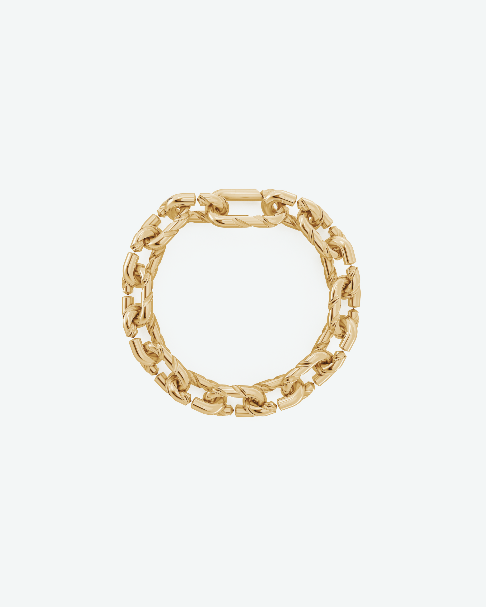 Machina Link Bracelet 4mm in Yellow Gold