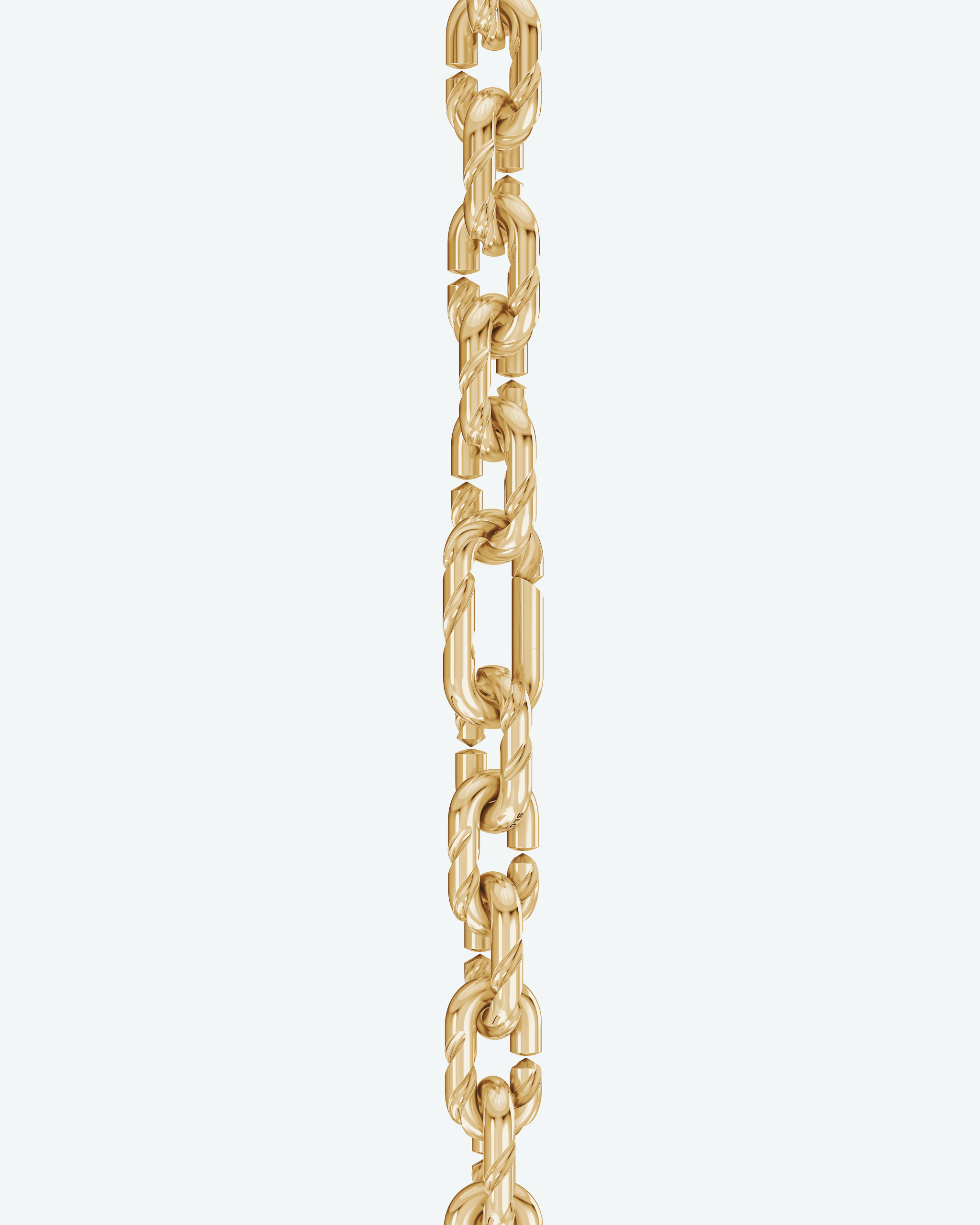 Machina Link Bracelet 4mm in Yellow Gold