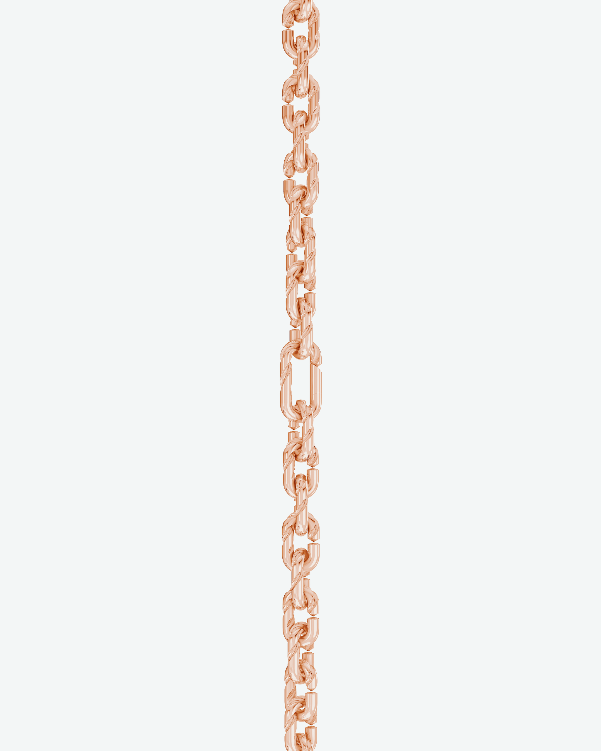 Machina Link Necklace 3mm in Rose Gold