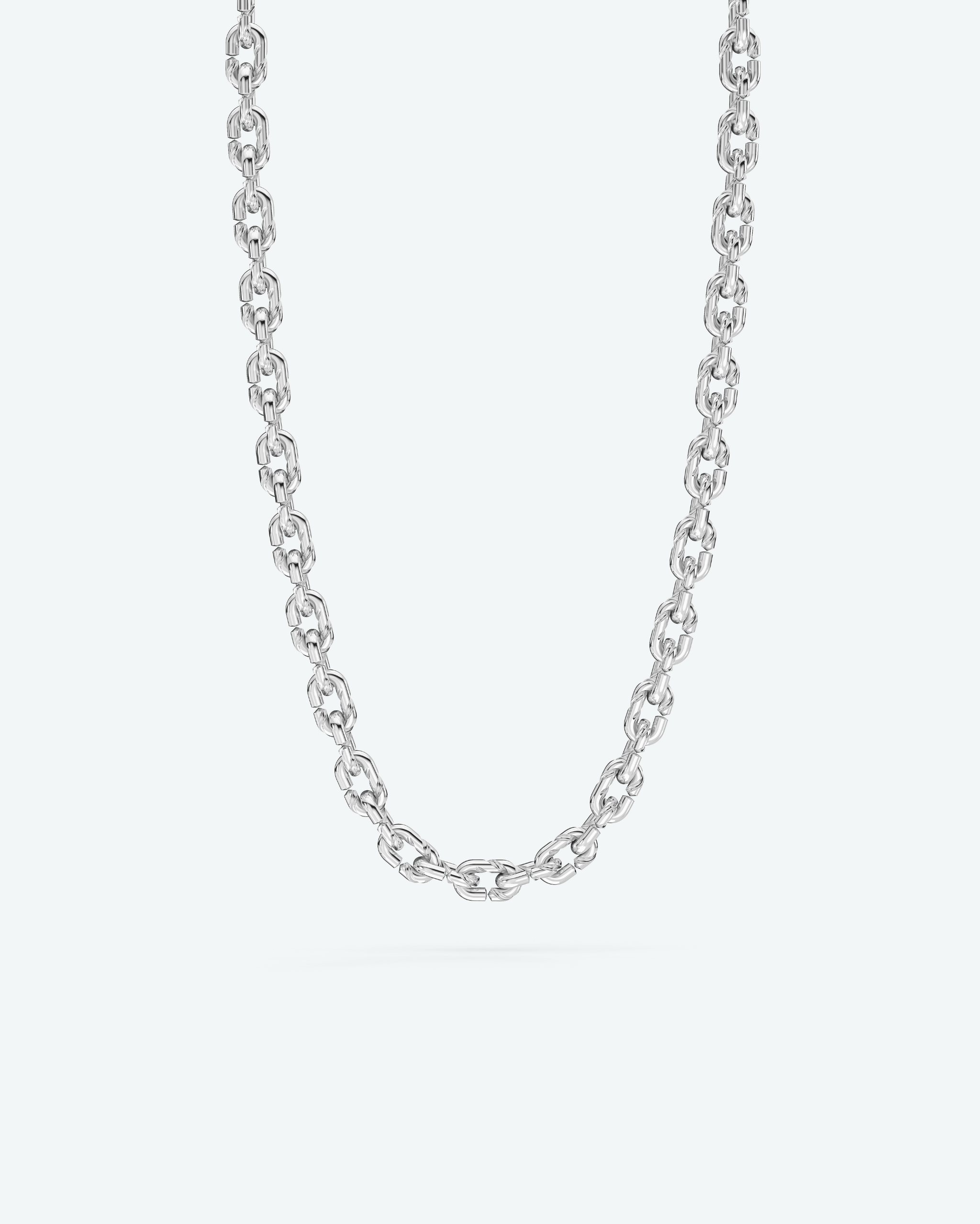Machina Link Necklace 3mm in Sterling Silver