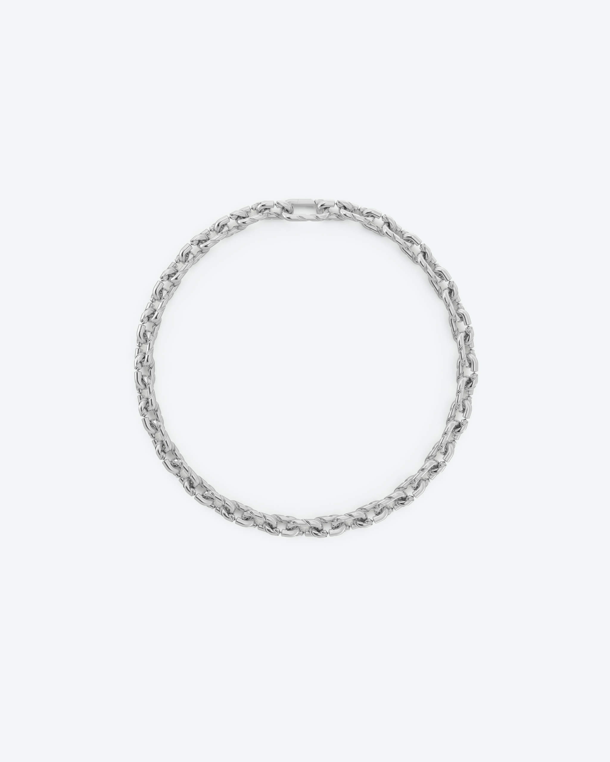 Machina Link Necklace 3mm in Sterling Silver