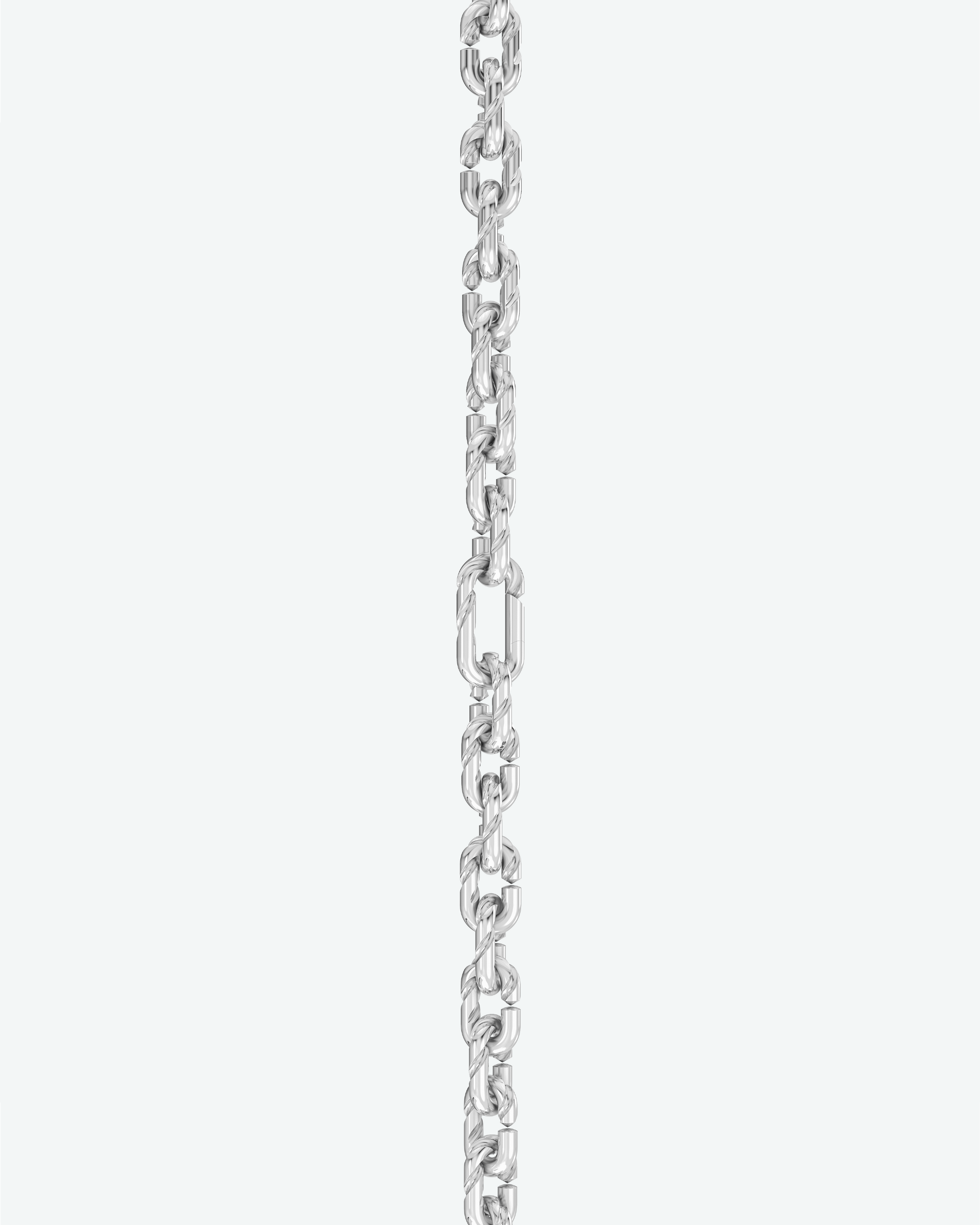 Machina Link Necklace 3mm in Sterling Silver