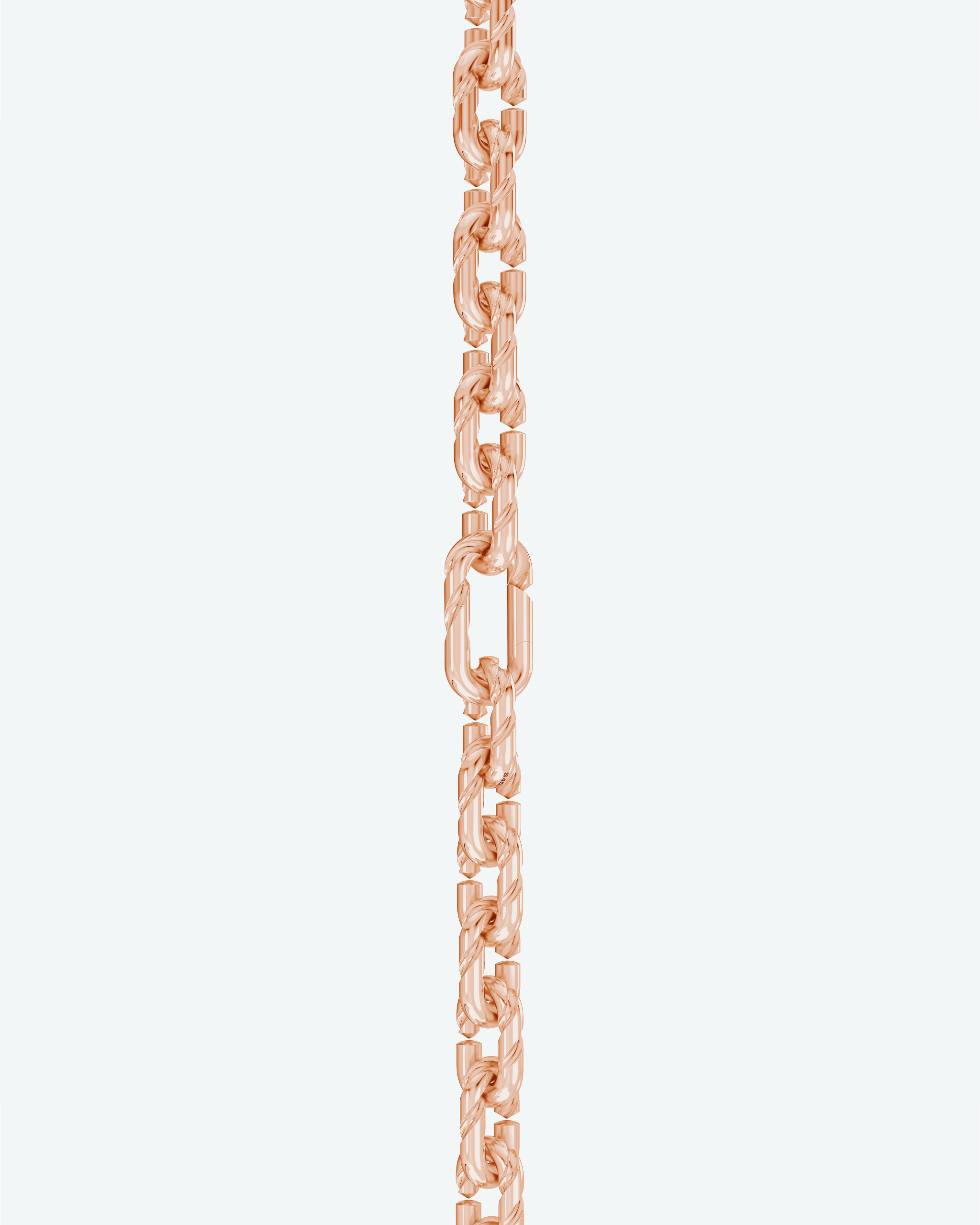 Machina Link Necklace 4mm in Rose Gold