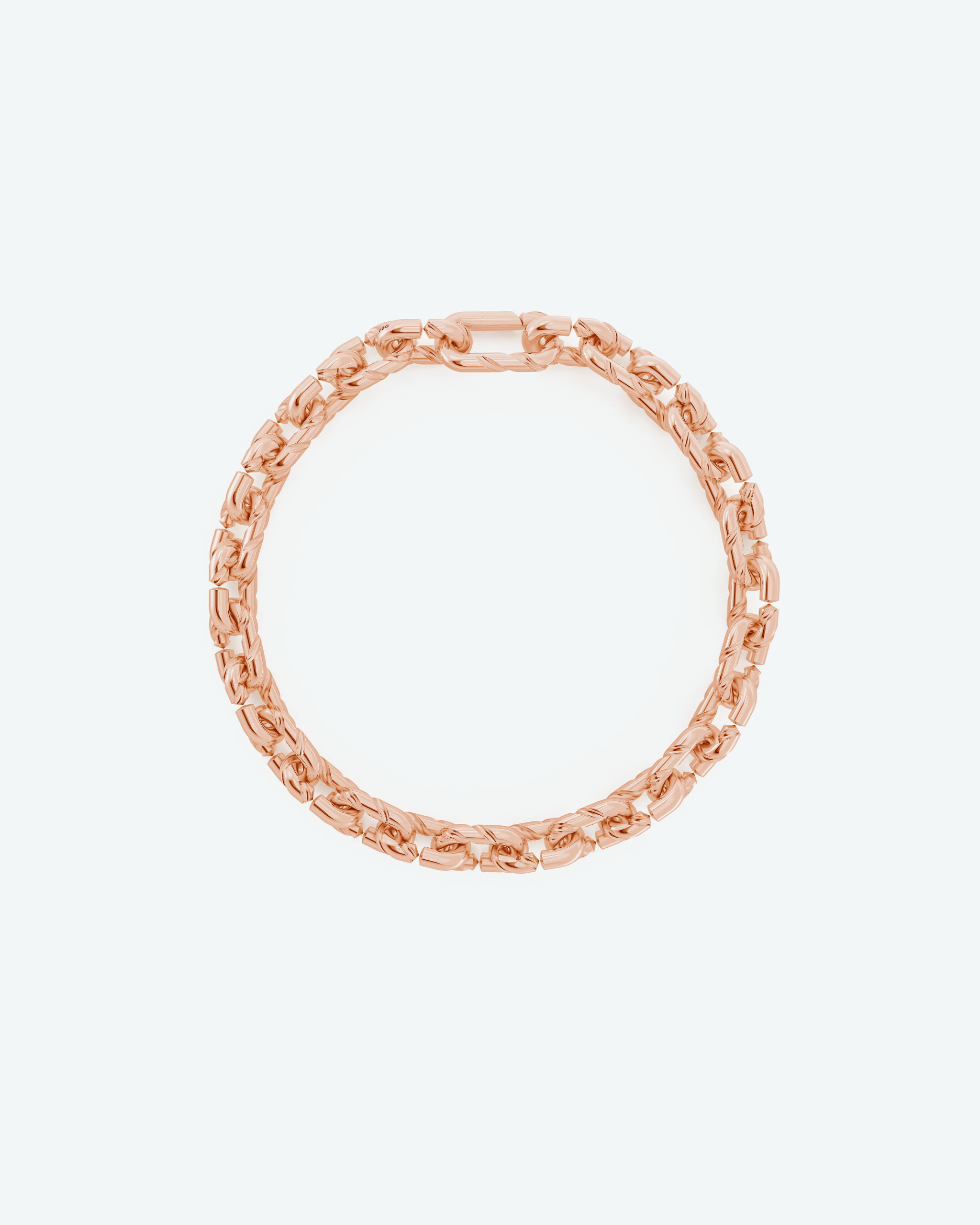 Machina Link Necklace 5mm in Rose Gold