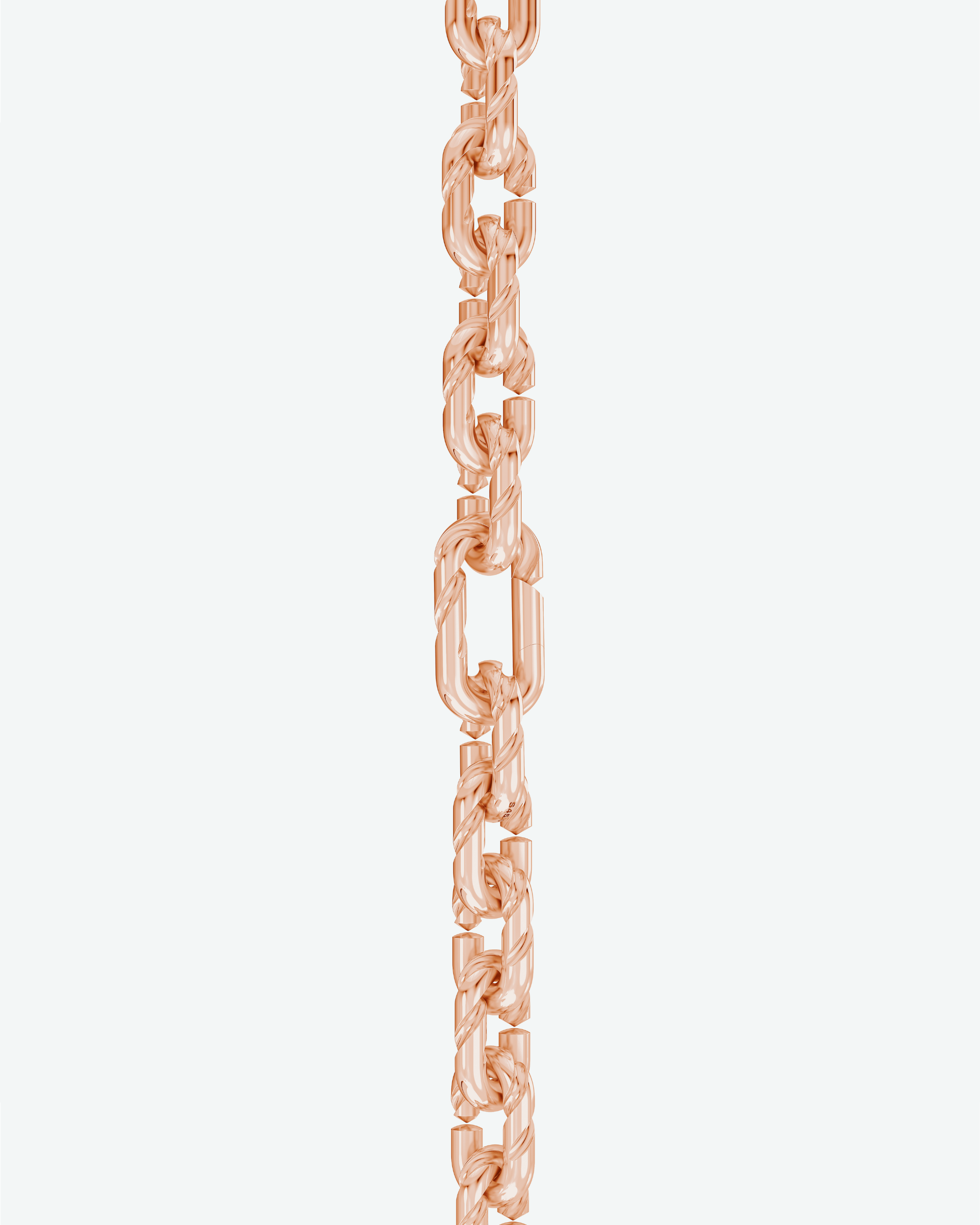 Machina Link Necklace 5mm in Rose Gold