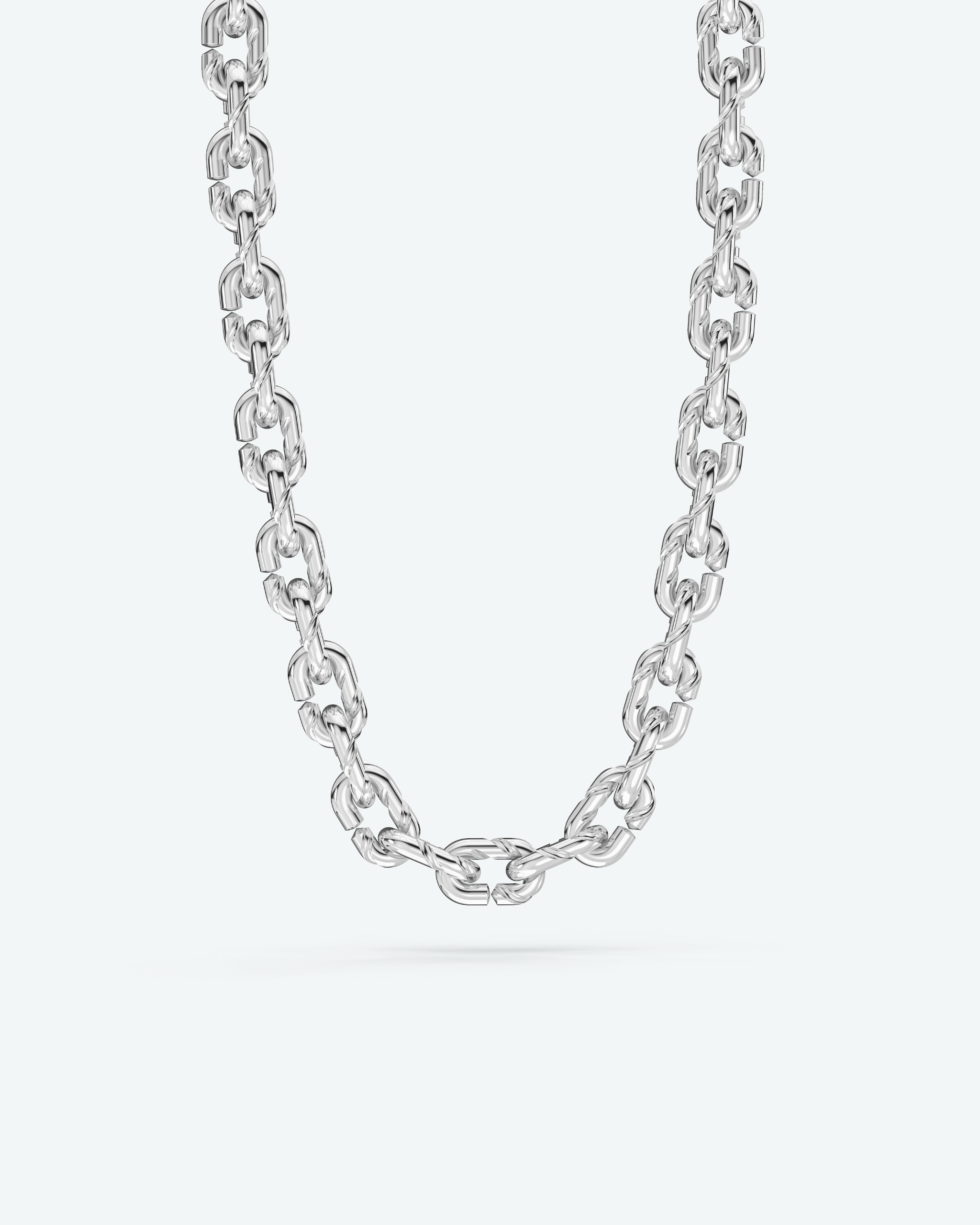 Machina Link Necklace 5mm in Sterling Silver