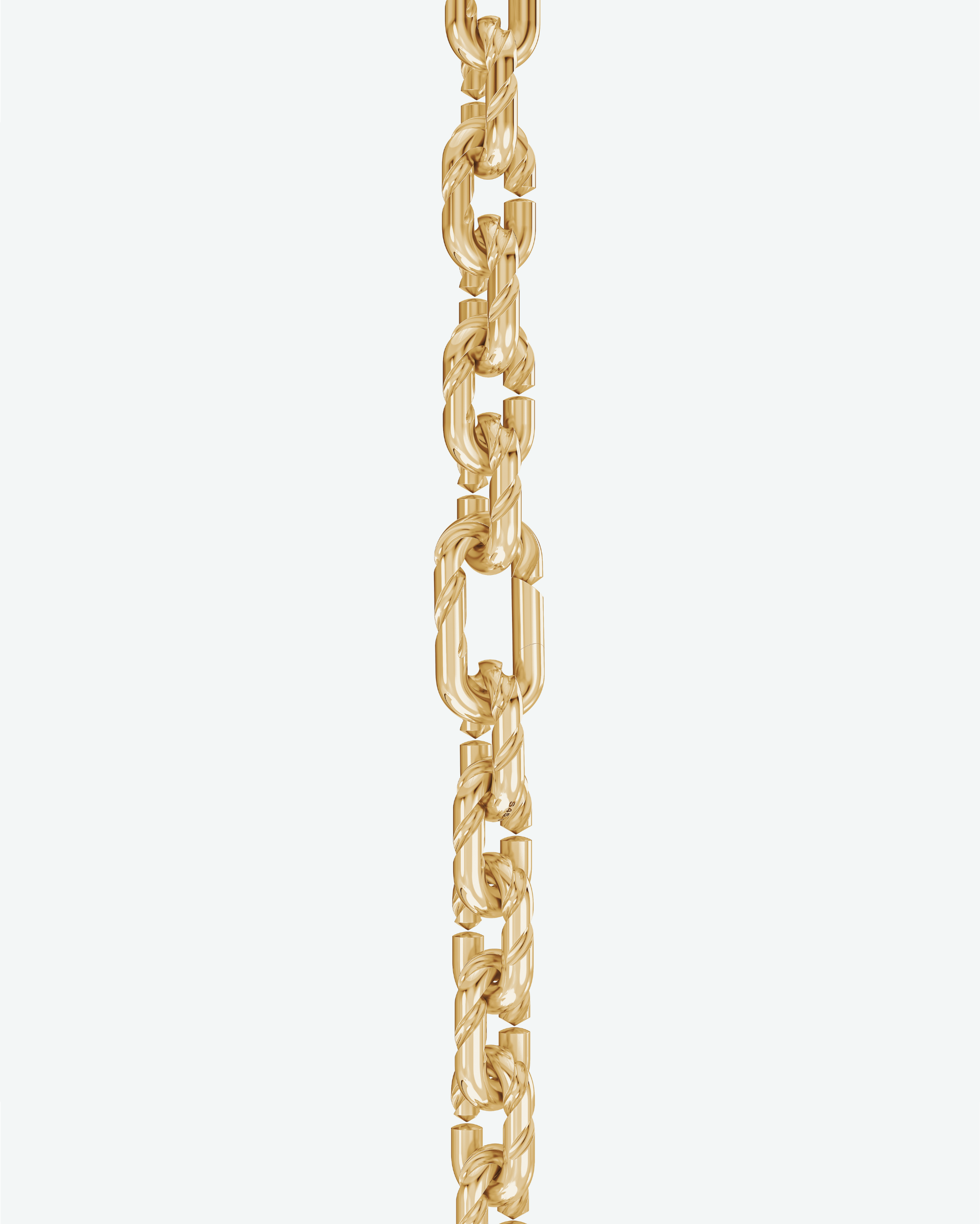 Machina Link Necklace 5mm in Yellow Gold