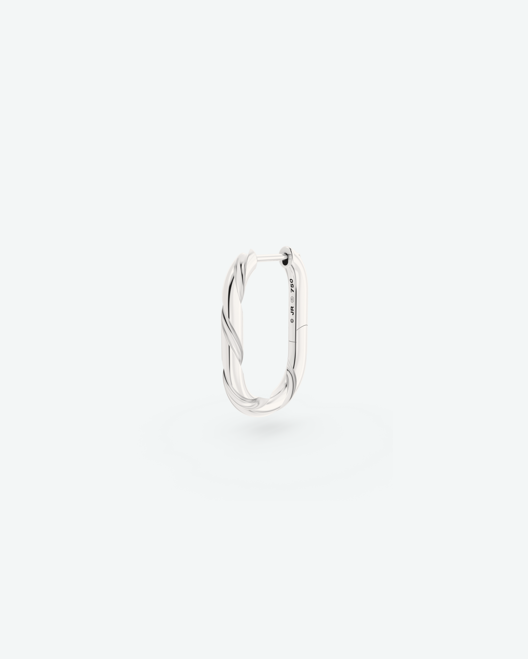 Machina Earring 3mm in White Gold