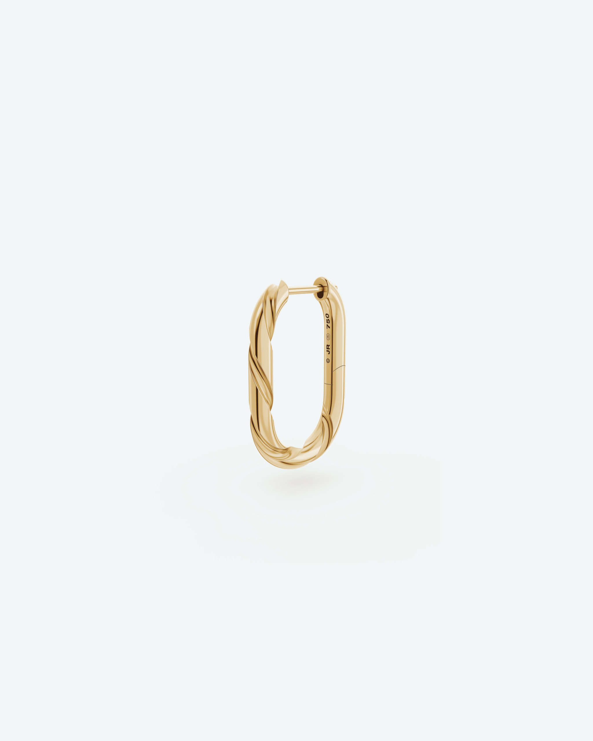Machina Earring 3mm in Yellow Gold