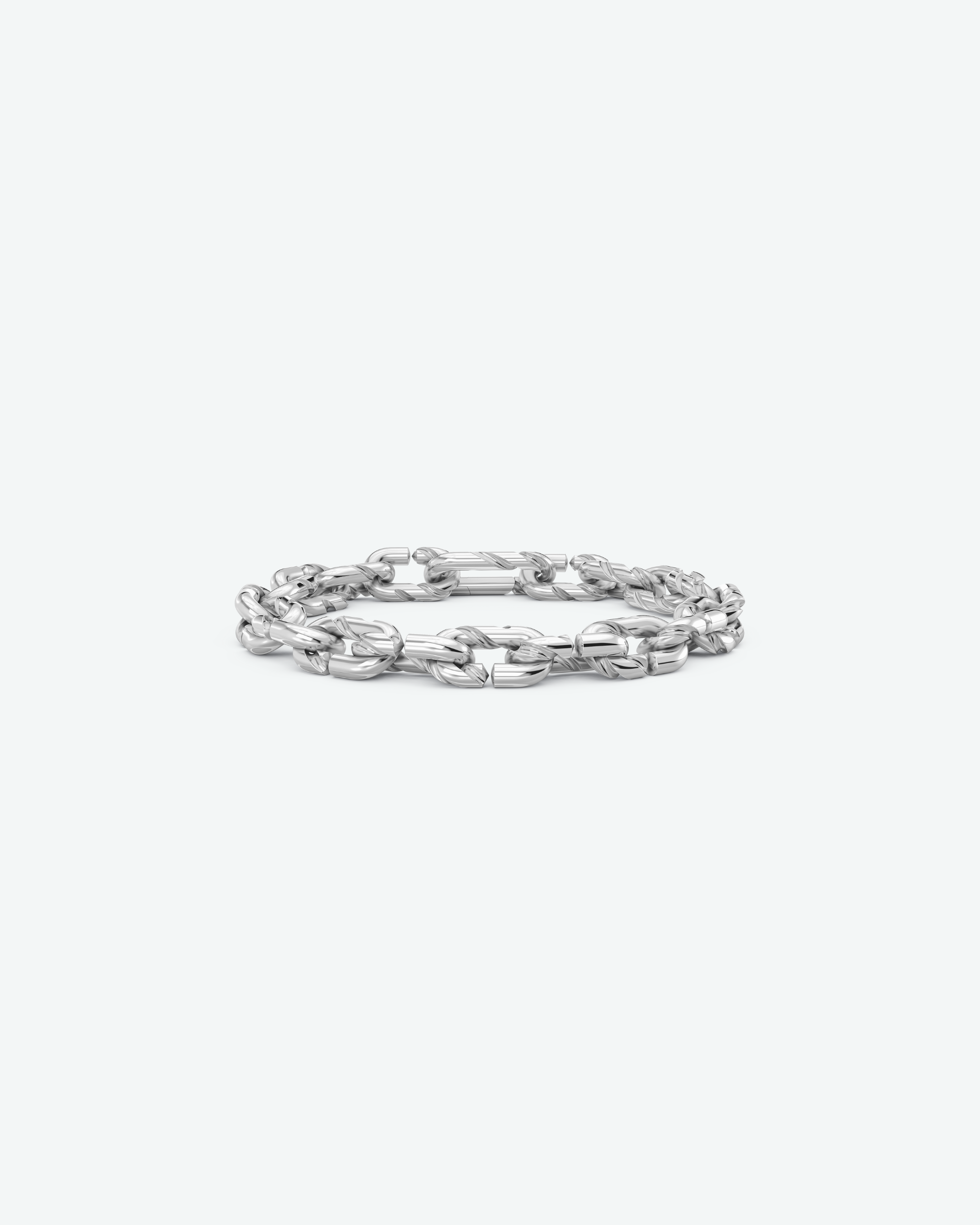 Machina Link Bracelet 3mm in Sterling Silver