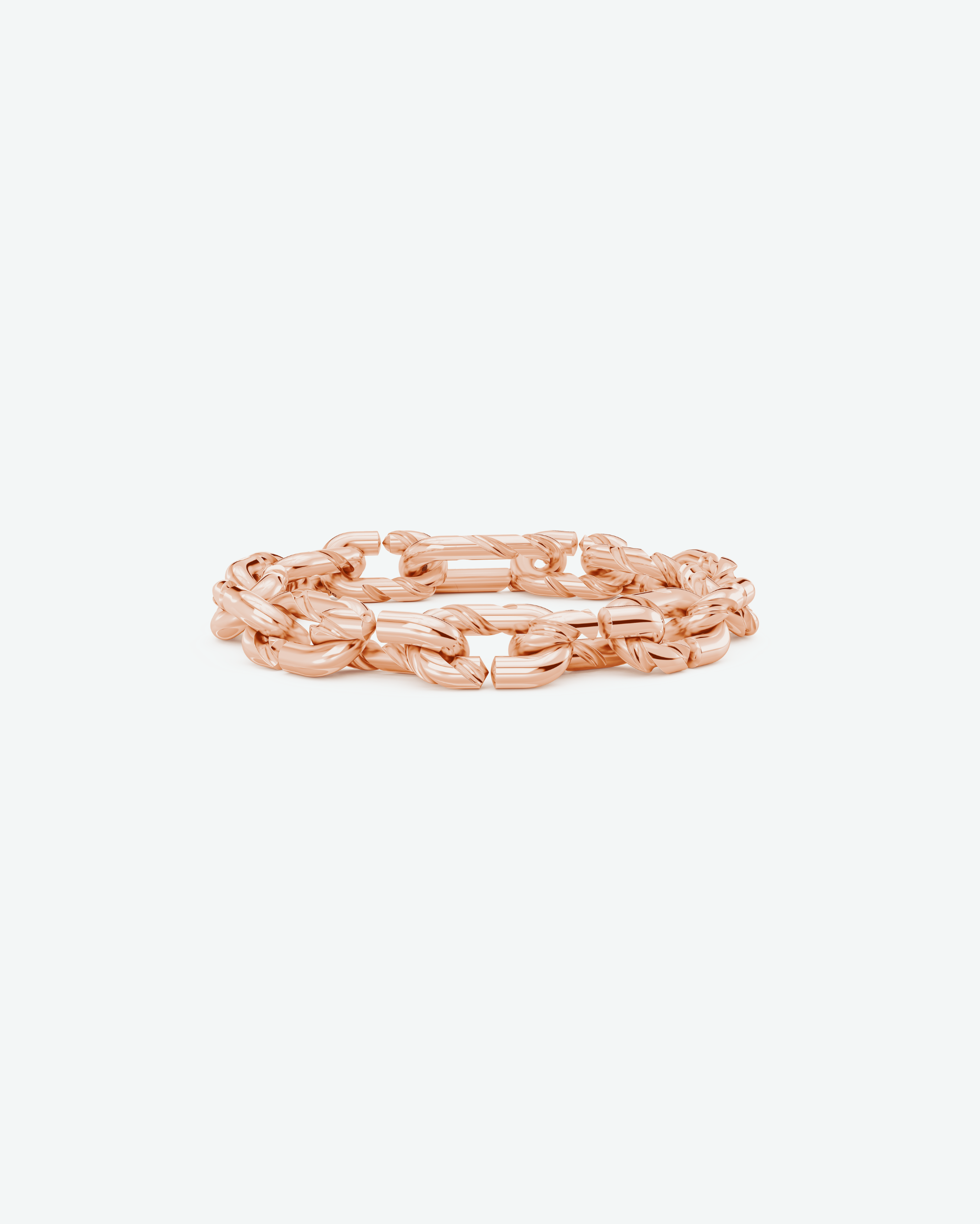 Machina Link Bracelet 4mm in Rose Gold