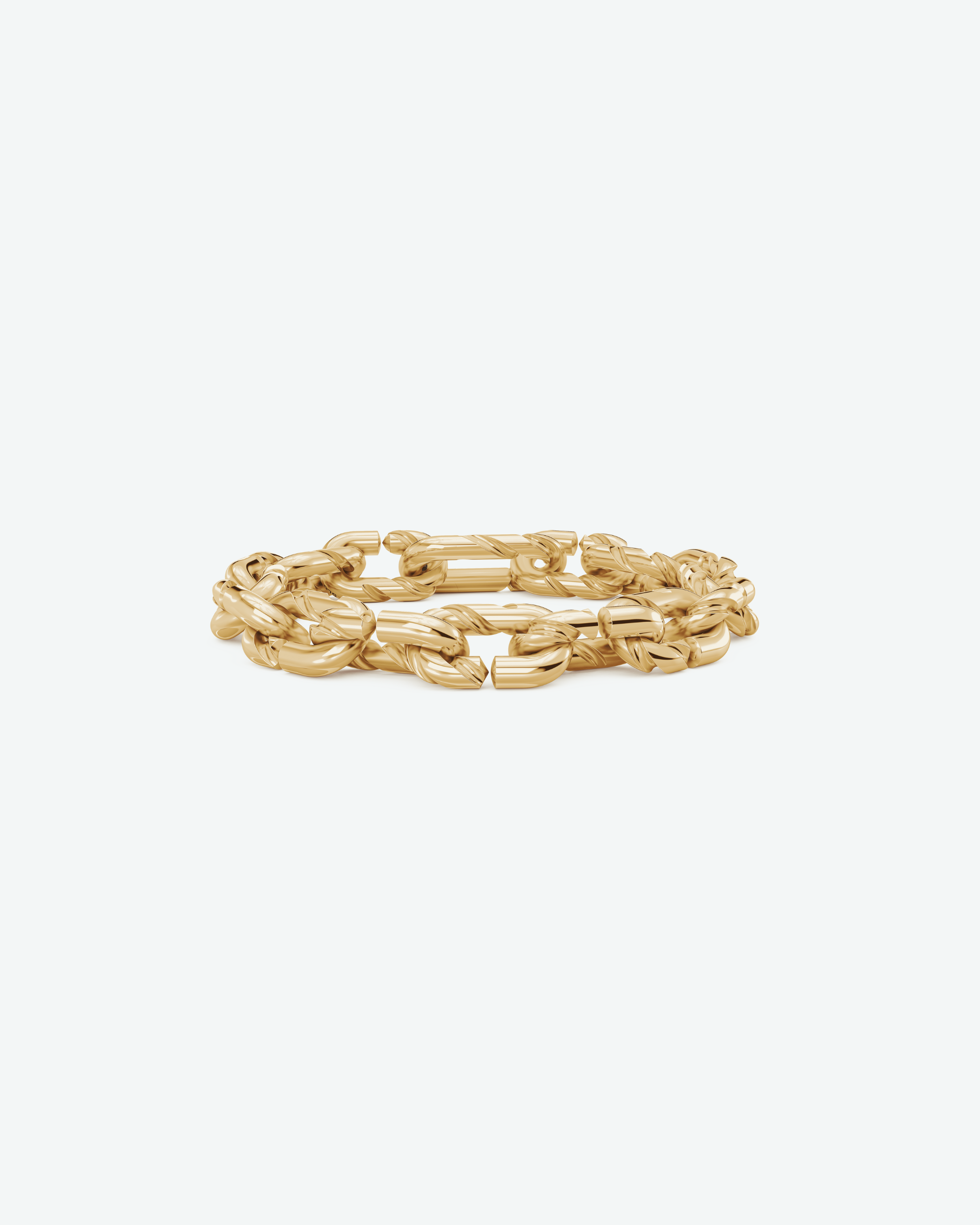 Machina Link Bracelet 4mm in Yellow Gold